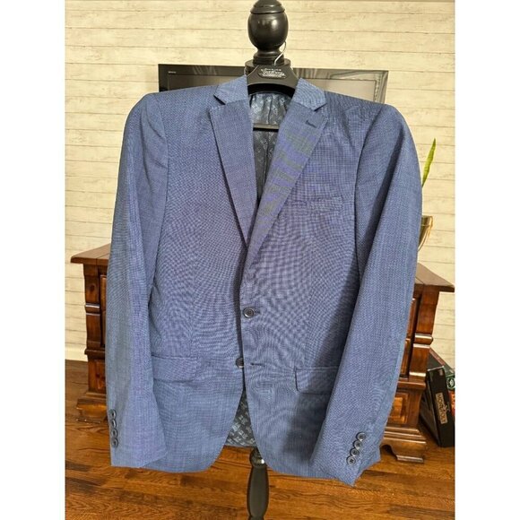 Psycho Bunny Other - PSYCHO BUNNY 100% Wool Navy Blue Two Button Blazer Coat